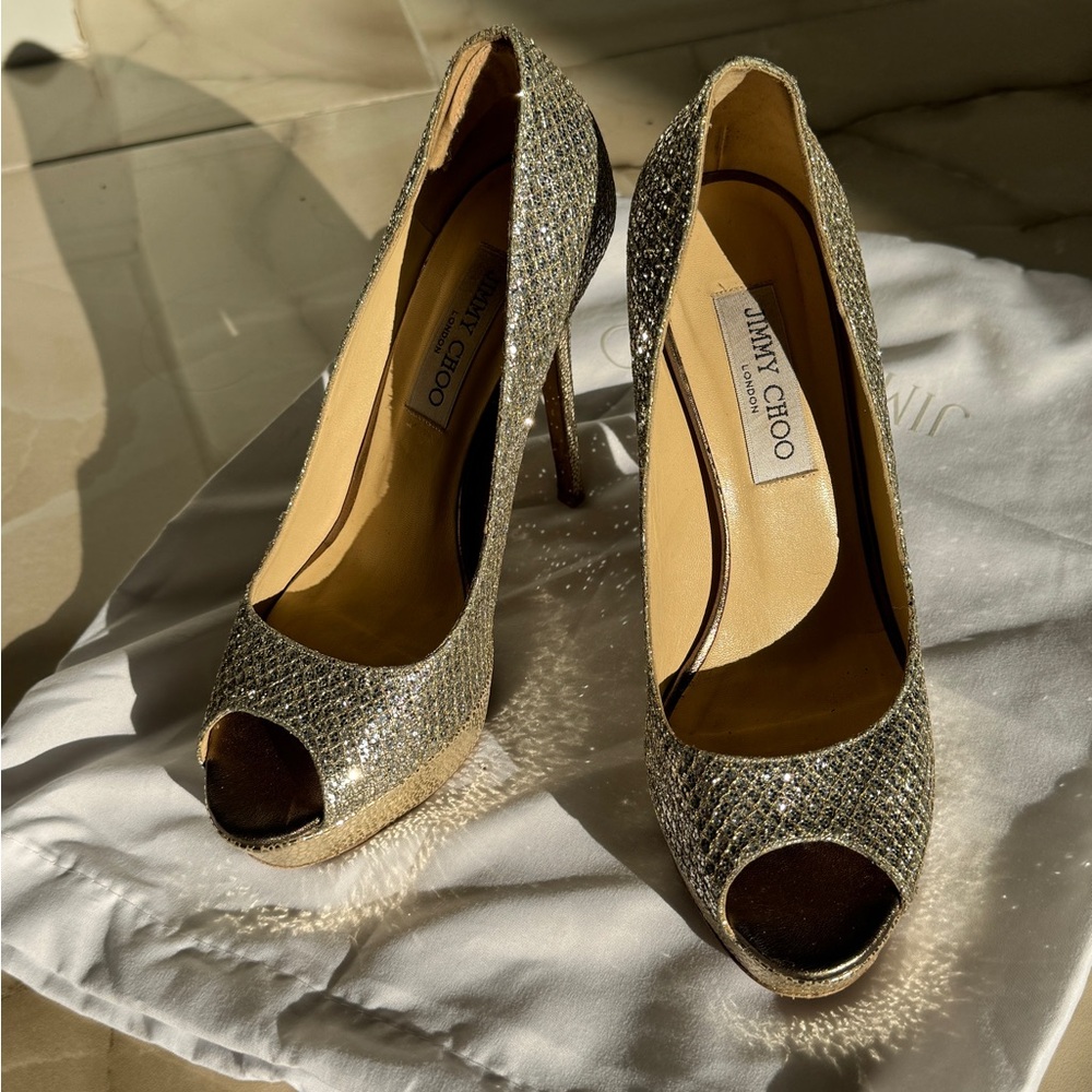 Jimmy Choo sparkling heels